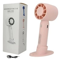 Mini Ventilador Inalámbrico Con Base