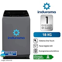 LAVADORA INDURAMA 18KG SUPERIOR CARGA SISTEMA ANTI ENREDO LRI-18DGR
