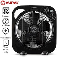 Ventilador Circulador Miray 12 VMC-1052 Negro