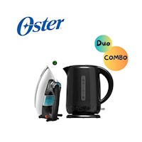 PLANCHA CLÁSICA OSTER GCSTBV4119 + Hervidor Eléctrico Oster 17L Negro