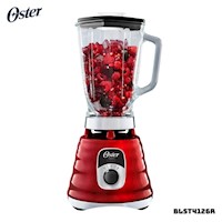 LICUADORA CLASICA OSTER 3 VELOCIDADES 1000W CROMADA ROJA - BLST4126R