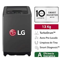 LAVADORA LG TURBODRUM CARGA SUPERIOR 13KG WT13BPBK - NEGRO