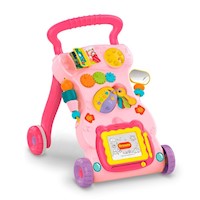 Caminador y Andadera Musical para Bebé Color Rosada