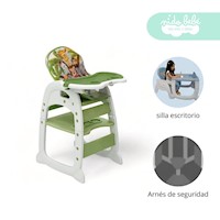 Silla De Comer convertible en Carpeta Safary Green