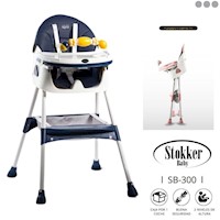 Silla de Comer Azul de bebé modelo Luna Stokker