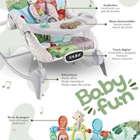 Mecedora de Bebe Multifuncion Musical Verde