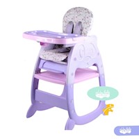 Silla De Comer de bebé modelo Gato Morado