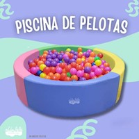 PISCINA DE PELOTAS DE BEBE 1.50 cm colores pasteles