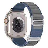 Correa Alpine Loop And Hook Para Apple Watch Azul Gris