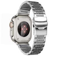 Correa de Acero para Apple Watch y Smart Watch Luxury Mesh Plata