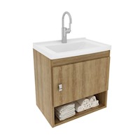 Mueble de baño con lavamanos Linz - Almendra