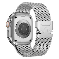 Correa de Acero Milanese Loop Malla Buckle Para Apple Watch Silver