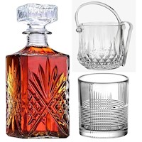 Jgo 8pc Hielera, Cubo Vasos, Whiskera, Cadamada, Jerez, Brandy, Escoces. 970 ml