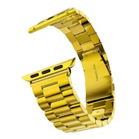 Correa de Acero para Apple Watch Eslabones Color Dorado de 42/44/45/49 mm