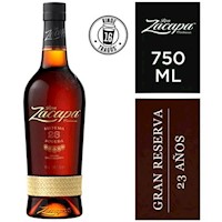 RON ZACAPA 23 Años  Solera 750 ML