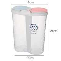 Dispensador de Cereales y Menestras de PVC - Capacidad 2500 ml