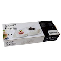 Fuente Ensaladera Salsera Rectangular Porcelana Fina TABLEWARE