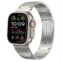 Correa de Titanio Para Apple Watch Center Square Cierre Pulsador Matte