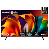 Televisor HISENSE LED 58" UHD 4K Smart TV 58A6N