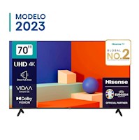 Televisor Hisense Led 70 Smart UHD 4K VIDAA 70A6K