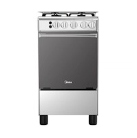 Cocina a Gas MIDEA  4 Quemadores MGS20F0LJAGG SILVER