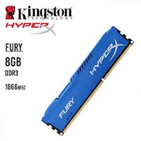 Memoria RAM Kingston HyperX Fury Blue, 8GB, DDR3, 1600 MHz
