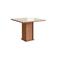 Mesa de Comedor 0.90 X 0.90 - Canela  / Off White