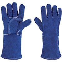 Guantes azules reforzados para soldador, Truper