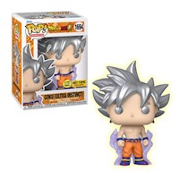 Funko Pop!  Dragon Ball Super Pop! Animation Goku (Ultra Instinct) Glow-In-The-Dark- Hot Topic Exclusive