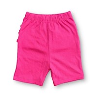 SHORT DE ALGODÓN PARA BEBE NIÑA - FUCSIA