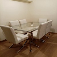 Juego para comedor Dmuebles 6 sillas Sylvia - Acero