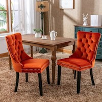 Juego para comedor Dmuebles 2 sillas Italy - Naranja