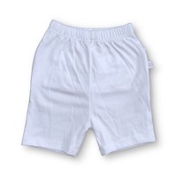 SHORT DE ALGODÓN PARA BEBE NIÑA - BLANCO