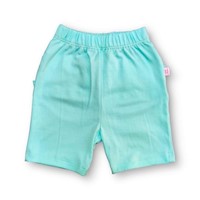 SHORT DE ALGODÓN PARA BEBE NIÑA - VERDE AGUA