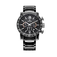 Reloj Megir Hombre Acero Negro MEG-79