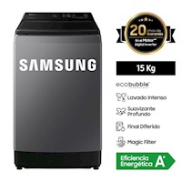 Lavadora Samsung 15KG Ecobubble WA15CG5441BD Gris Claro