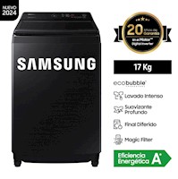 Lavadora Samsung EcoBubble 17KG WA17CG6441BV/PE Negro