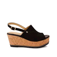 Sandalia D'orsay Casual WAL-2635 Negro Piazza