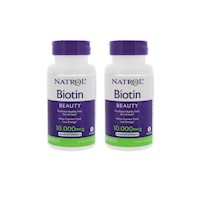 Biotina Natrol 100 Capsulas - 2 Unidades