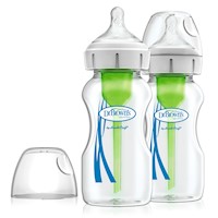 Set x2 Biberones de Vidrio Boca Ancha 9oz/ 270ml
