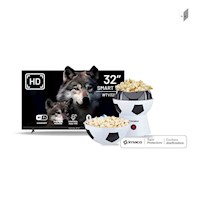 Wolff - Smart Tv 32" HD + Pop Corn Maker PO2018
