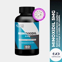 Minoxidil 5Mg Premiun 60 Cápsulas - Dermosumak + Regalo Pastillero