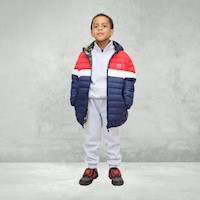 YD KIDS CASACA IMPERMEABLE DOBLE CARA -ROJO / AZUL