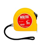 Wincha/Flexómetro 5 Metros Colores Surtidos Wolfox WF3525