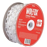 Cadena Plastica Blanca 5/16" 25m Wolfox WF9358
