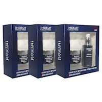 KIT SERUM Y CREMA FACIAL CON ACIDO HIALURONICO HOMBRE X3 INDIAN COLLECTION