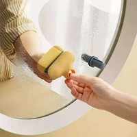 Pack de 2 mini limpiador de espejos de baño ducha cepillo de silicona