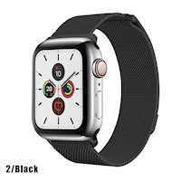 Pulsera Milanese Loop Negro smartwatch & apple watch 38/40/41 mm