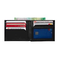 Billetera Altius Alox Bi-fold color negro, Victorinox