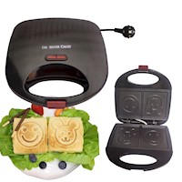 Máquina para Hacer Sándwich 750W cara sonriente